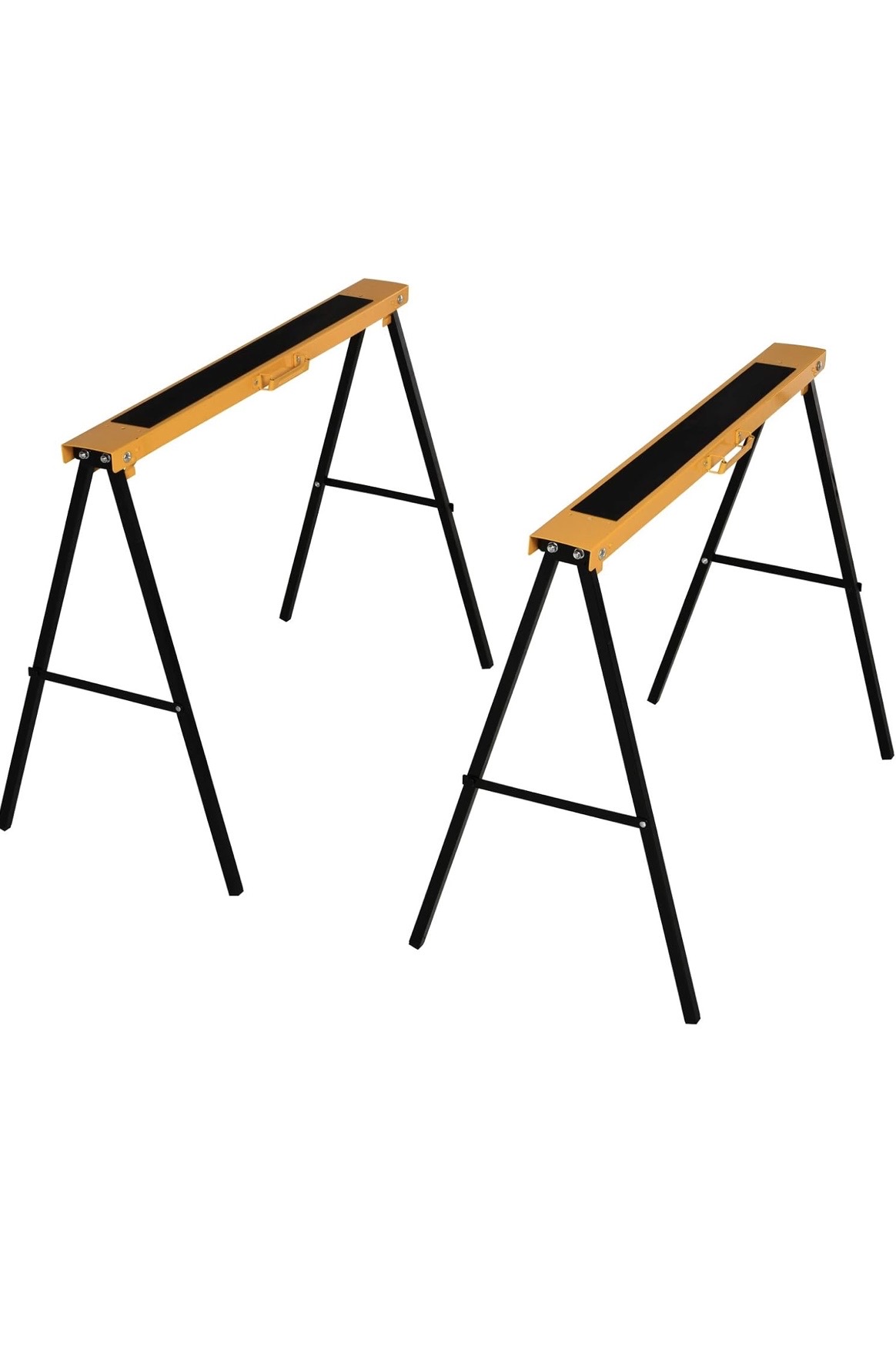Homcom 2pcs saw horse twin pack folding workbench