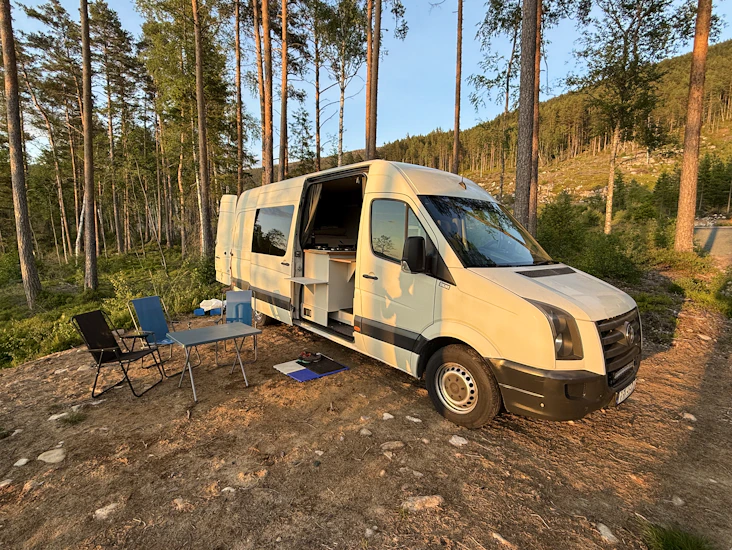 Vw crafter campervan - rigget for vinterbruk og fricamp - 3 seter