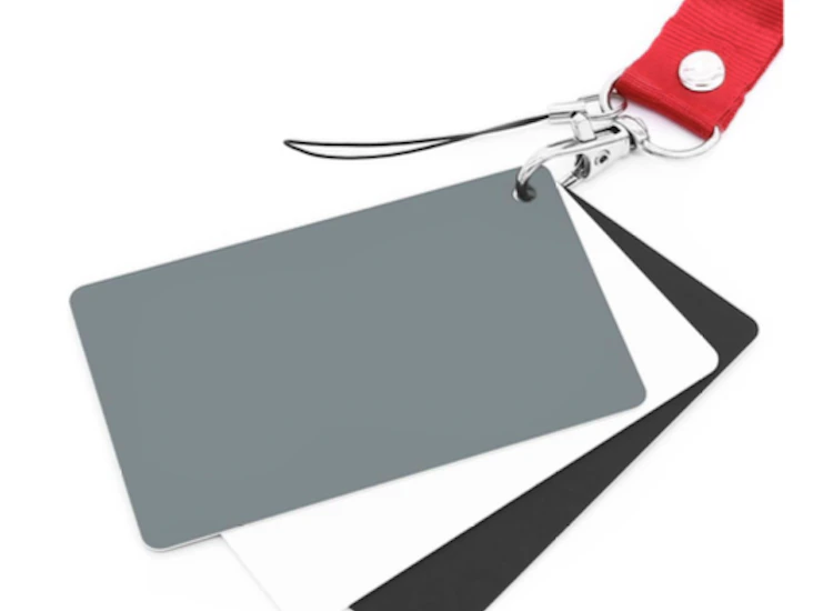 Anwenk grey card white balance card 18% exposure photography card custom calibration camera checker video, dslr and film