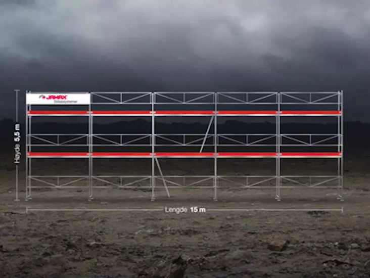 Jamax fasadestillas 82,5kvm