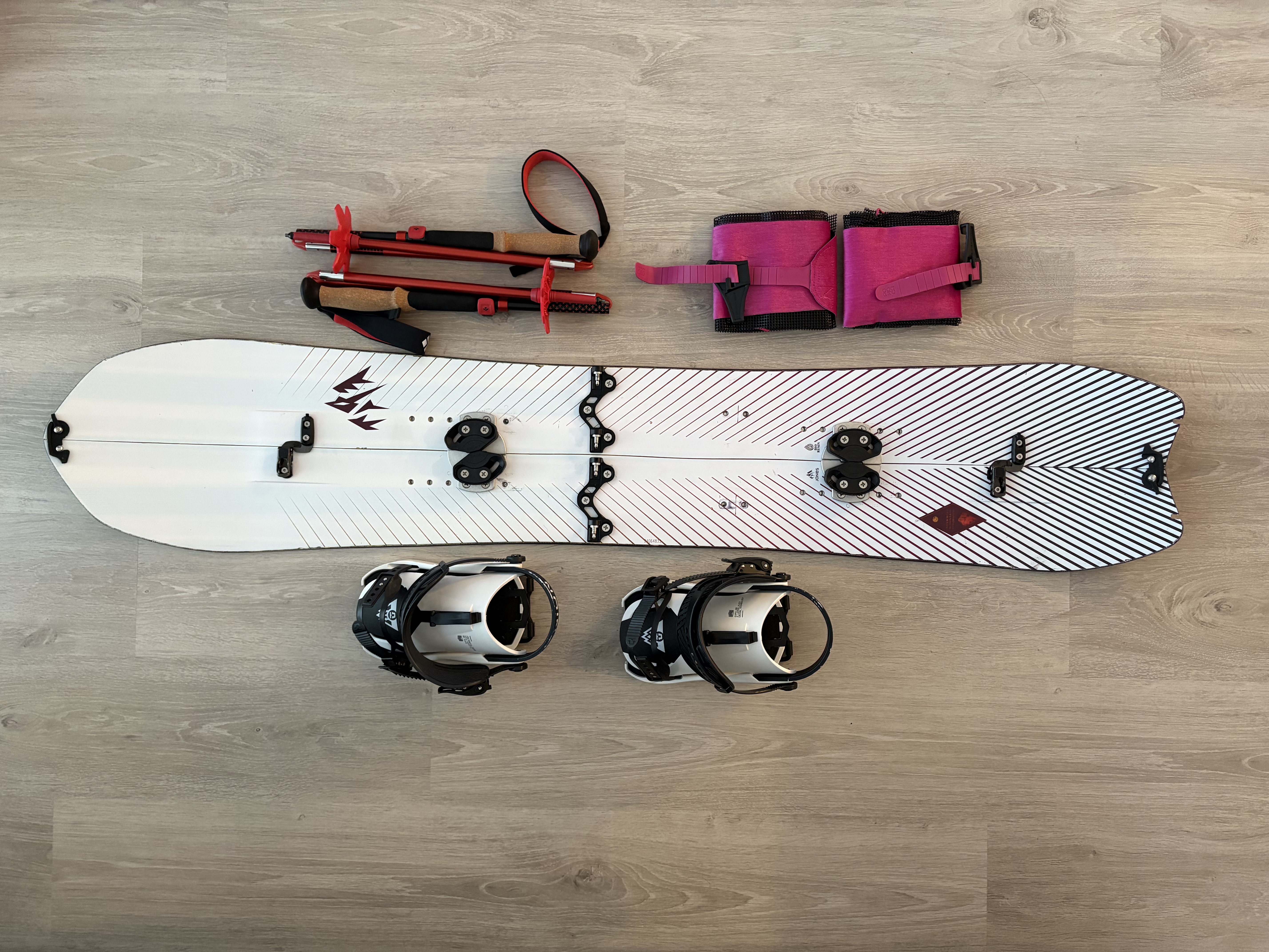 Naisten jones stratos 149 splitboard setti