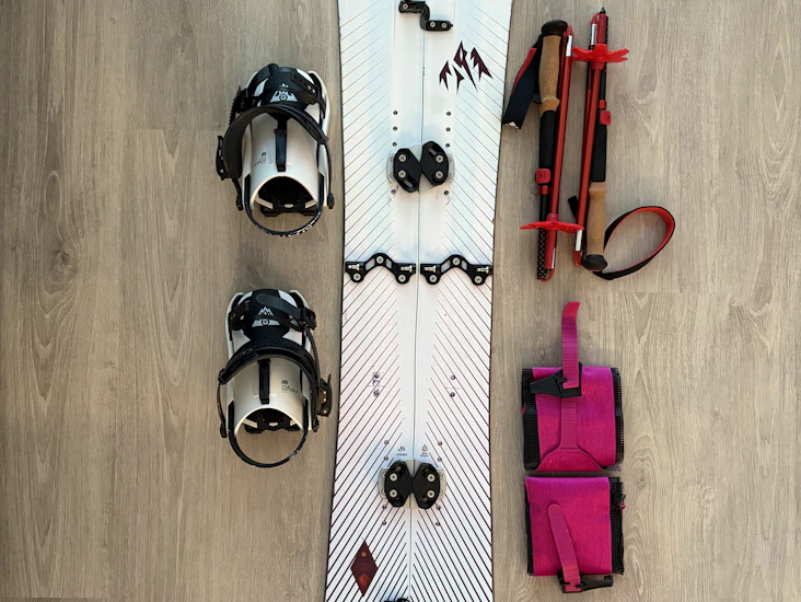 Naisten jones stratos 149 splitboard setti