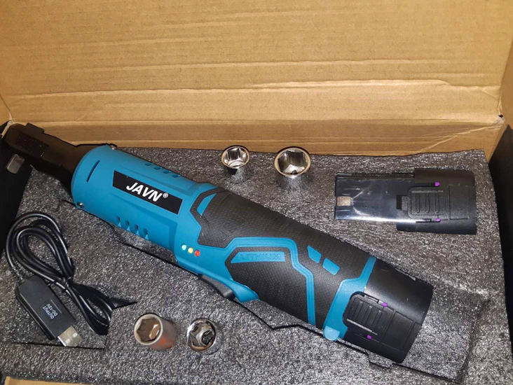 Elektriskt spärrskaft med 2 batterier