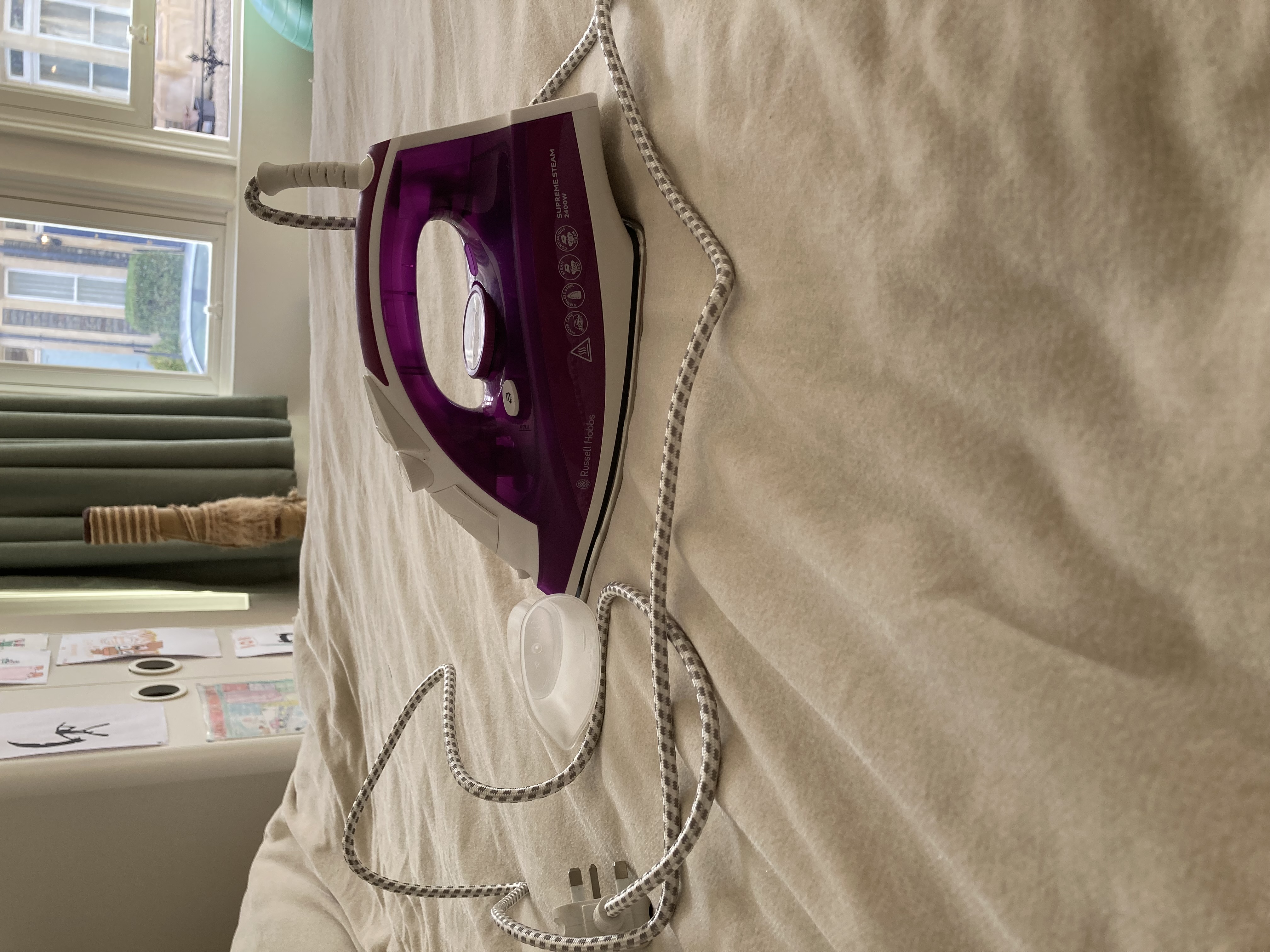 Russell hobbs iron and ironing board 