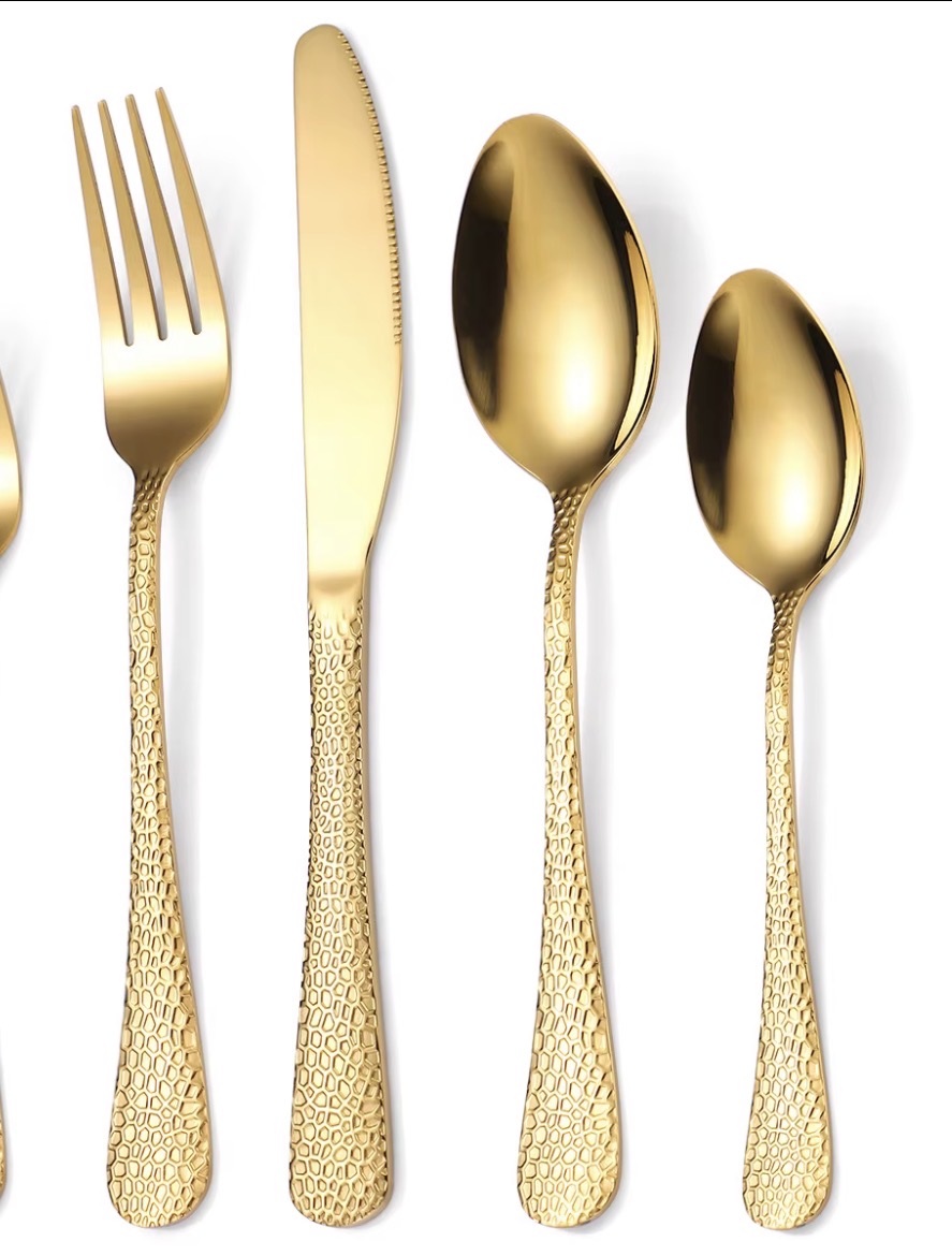 Bestick guldfärgade ca 120 set!