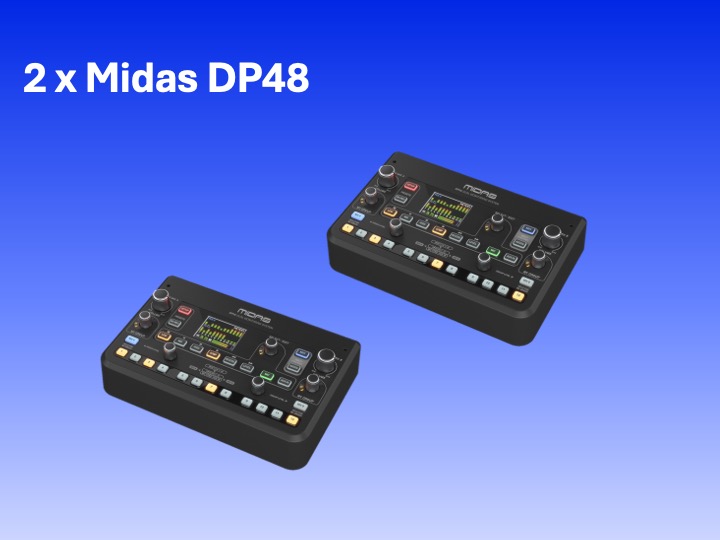 Midas dp48 dual personal monitor mixer (two units)