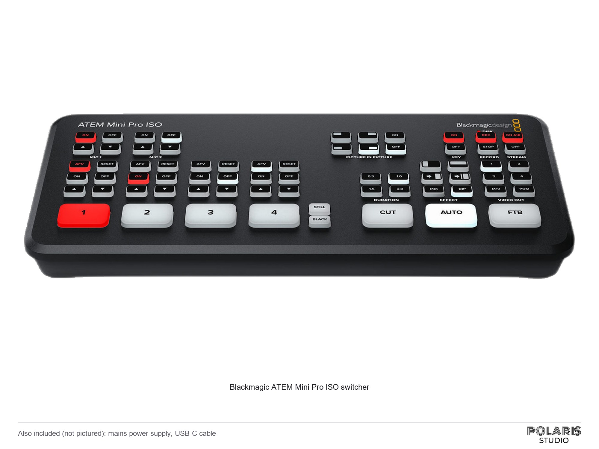 Blackmagic atem mini pro iso 4 input live switcher, for events and webinars