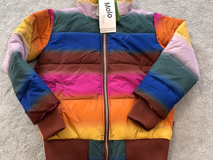 Molo halle glowy rainbow jacket