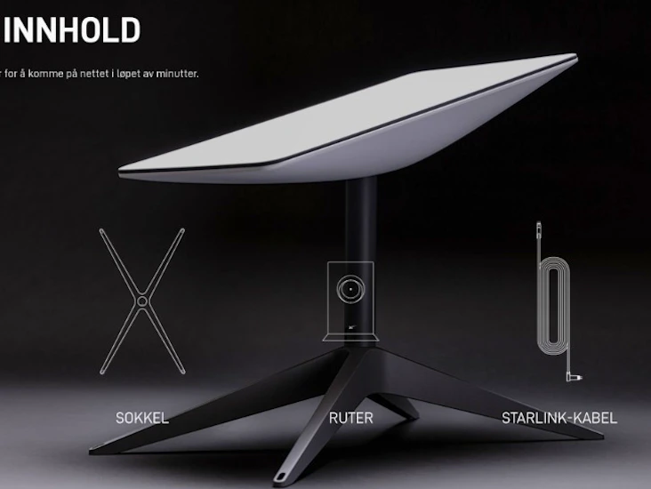 Starlink - høyhastighets internett