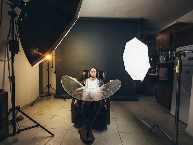 2x batteridrivna studioblixtar