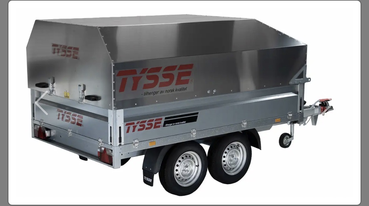 Tysse henger med tett lokk og sideåpning