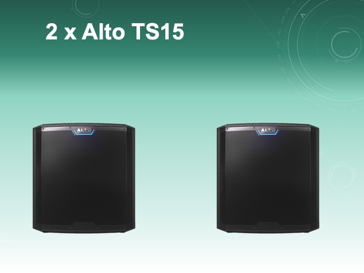Alto professional ts15s (two units)