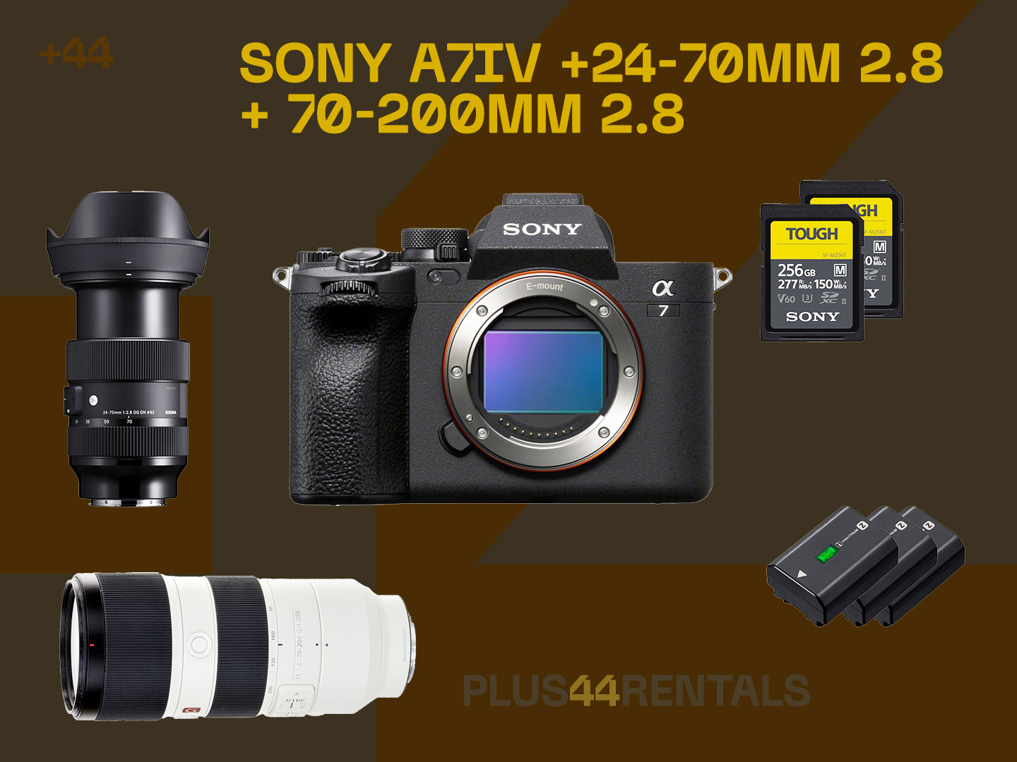 Sony a7 iv + 24–70mm f/2.8 + 70–200mm f/2.8 | full-frame photo + video kit