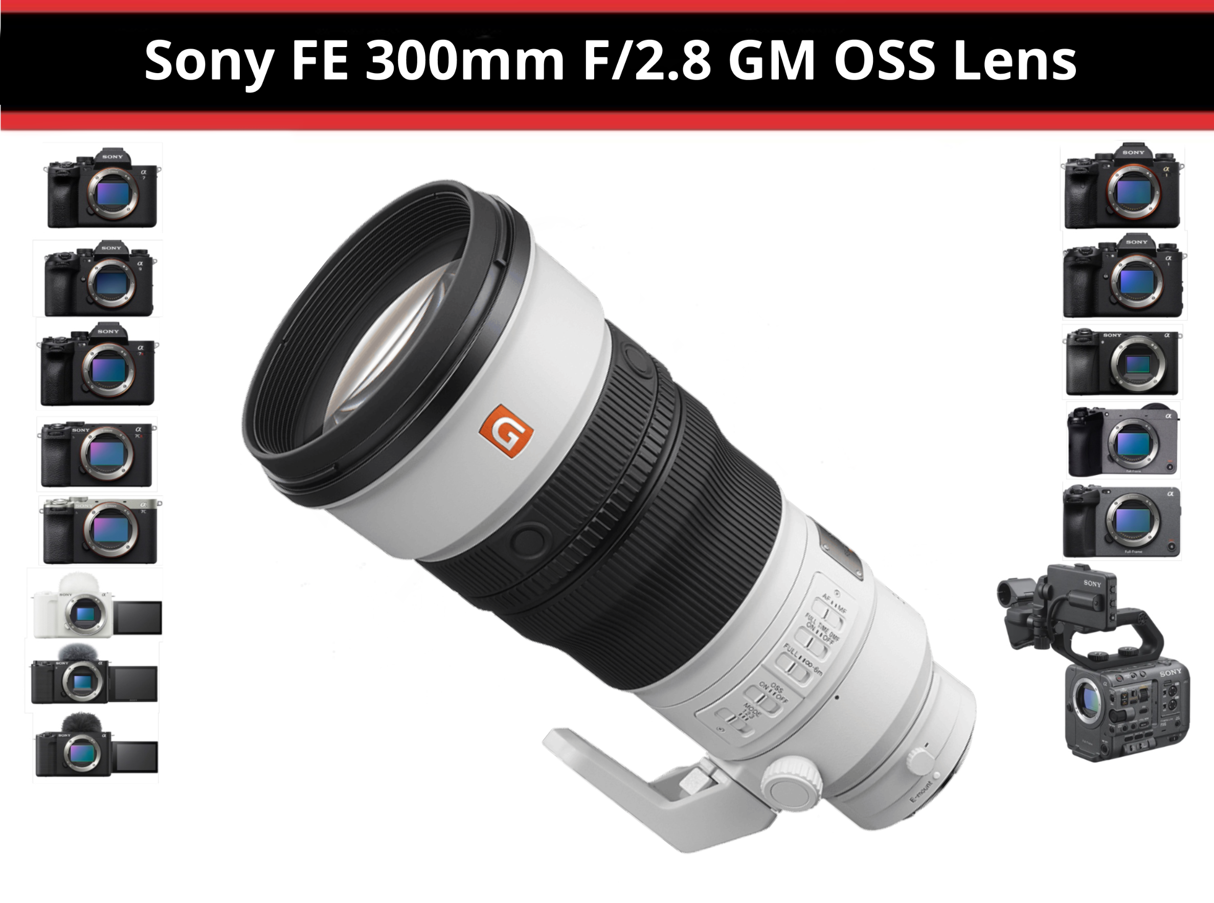 Sony 300mm f2.8 gm oss lens ( sony fe 300mm f2.8 gm )