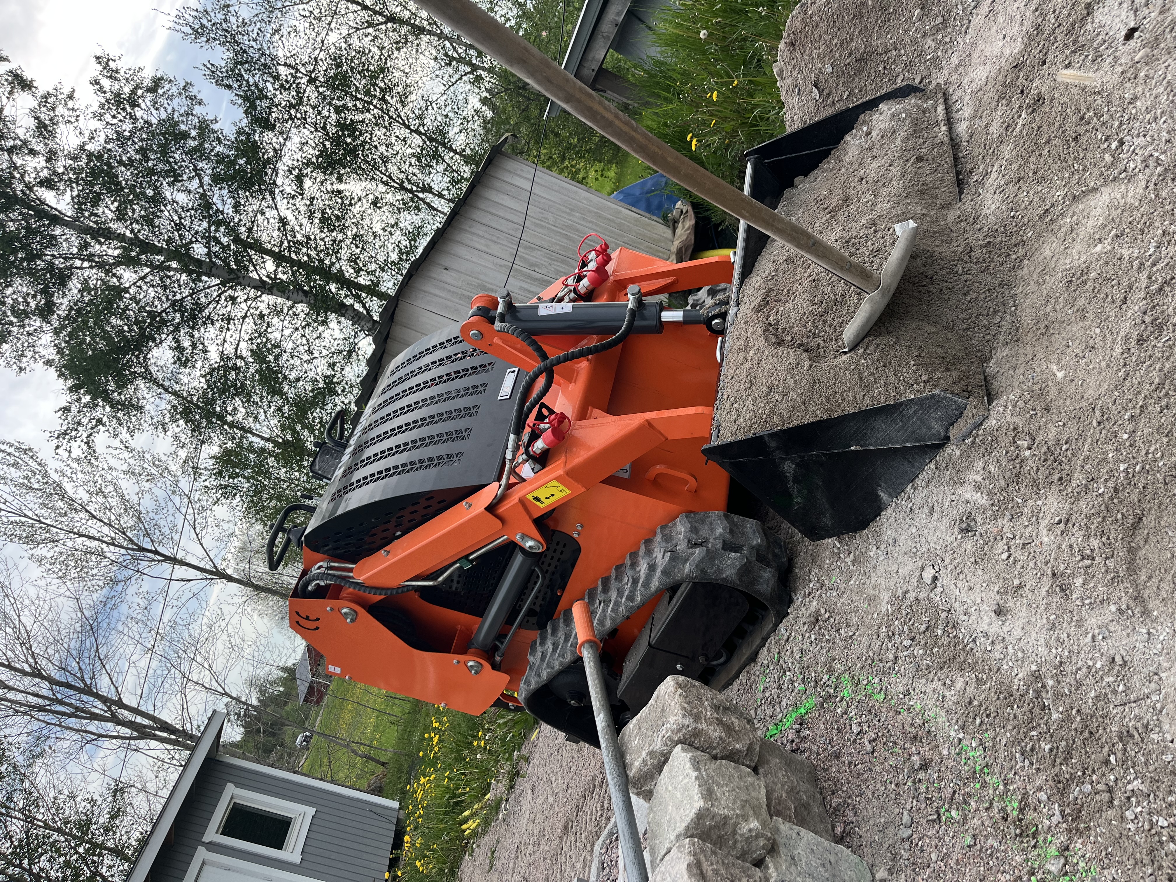 Mini lastare skidsteer kompaktlastare 