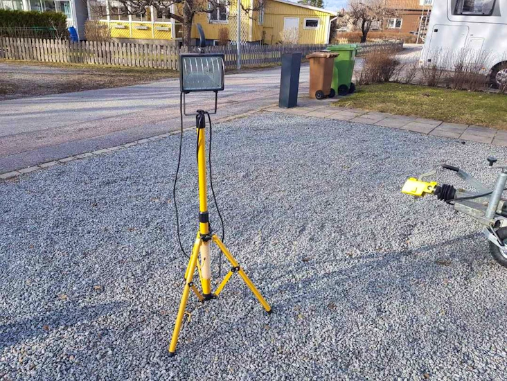 Arbetsbelysning på stativ