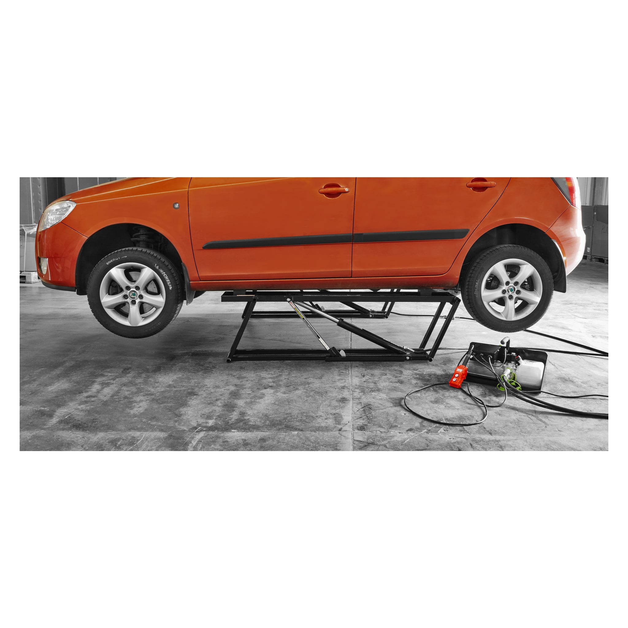 Bærbar billøfter 2250 kg 230 v 540 mm 