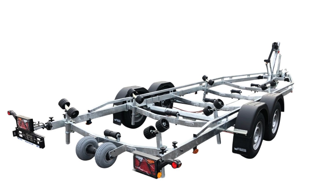 Båttrailer med bromsar, 7-9m, maxvikt ca 3500kg