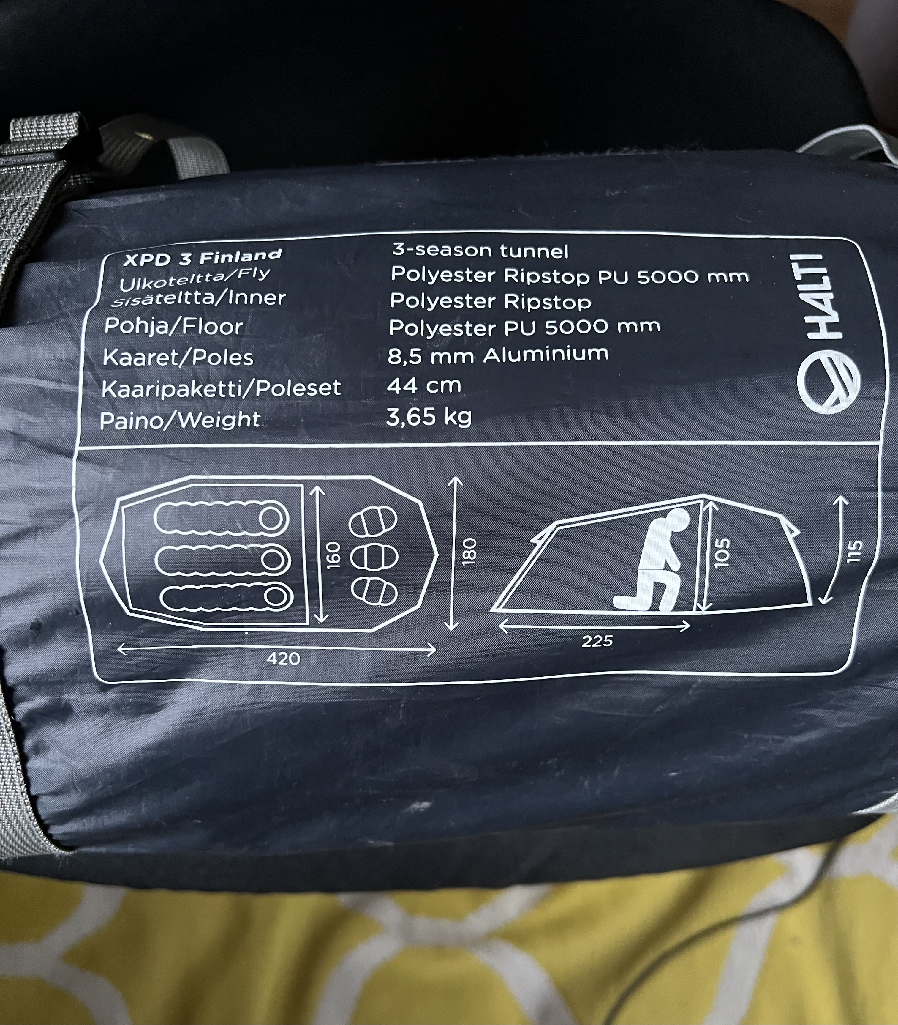 Halti xpd 3 finland – tukeva 3 hengen teltta (vantaa)
