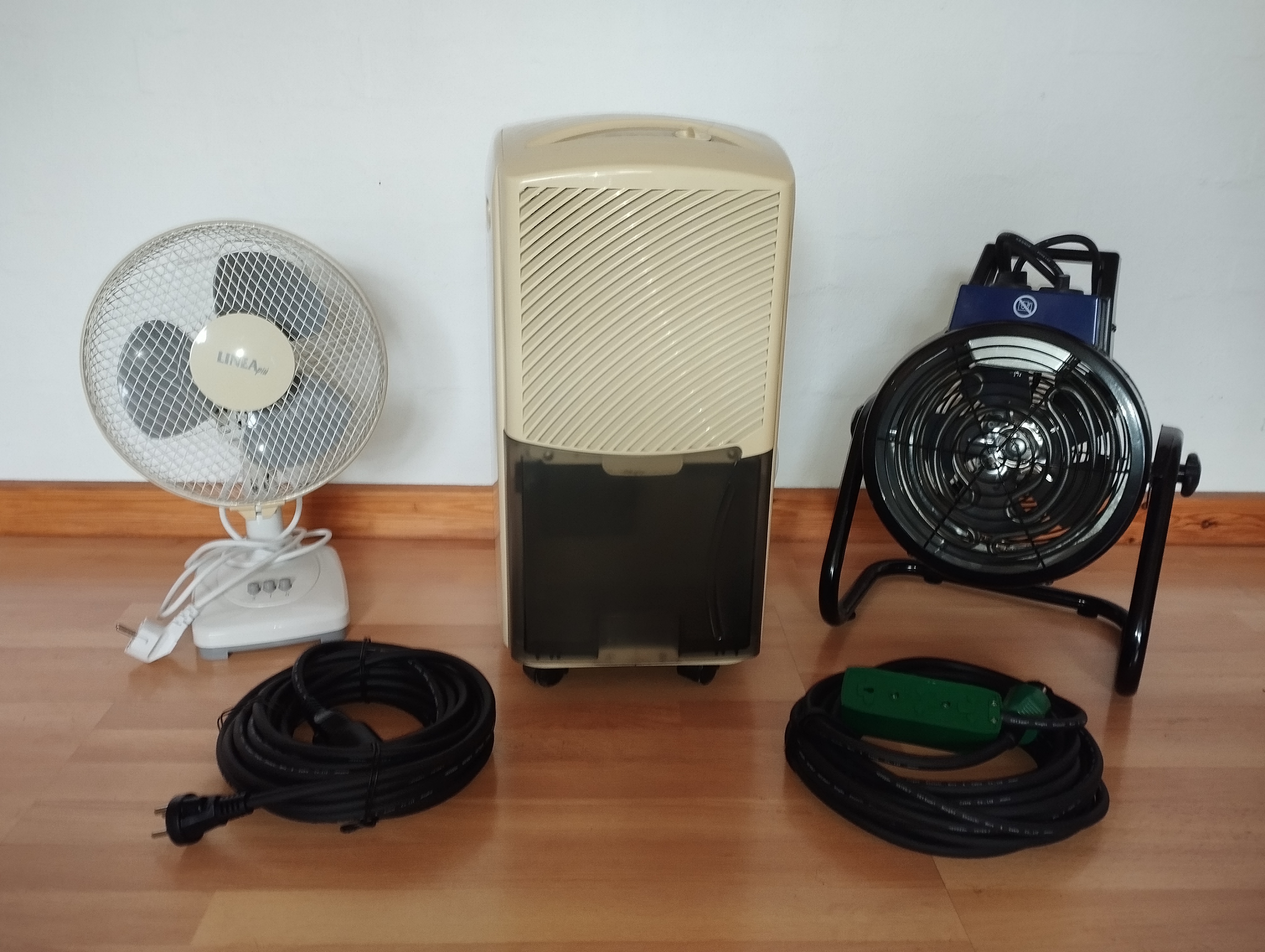 🔥 udtørringssæt – affugter + varme + ventilation