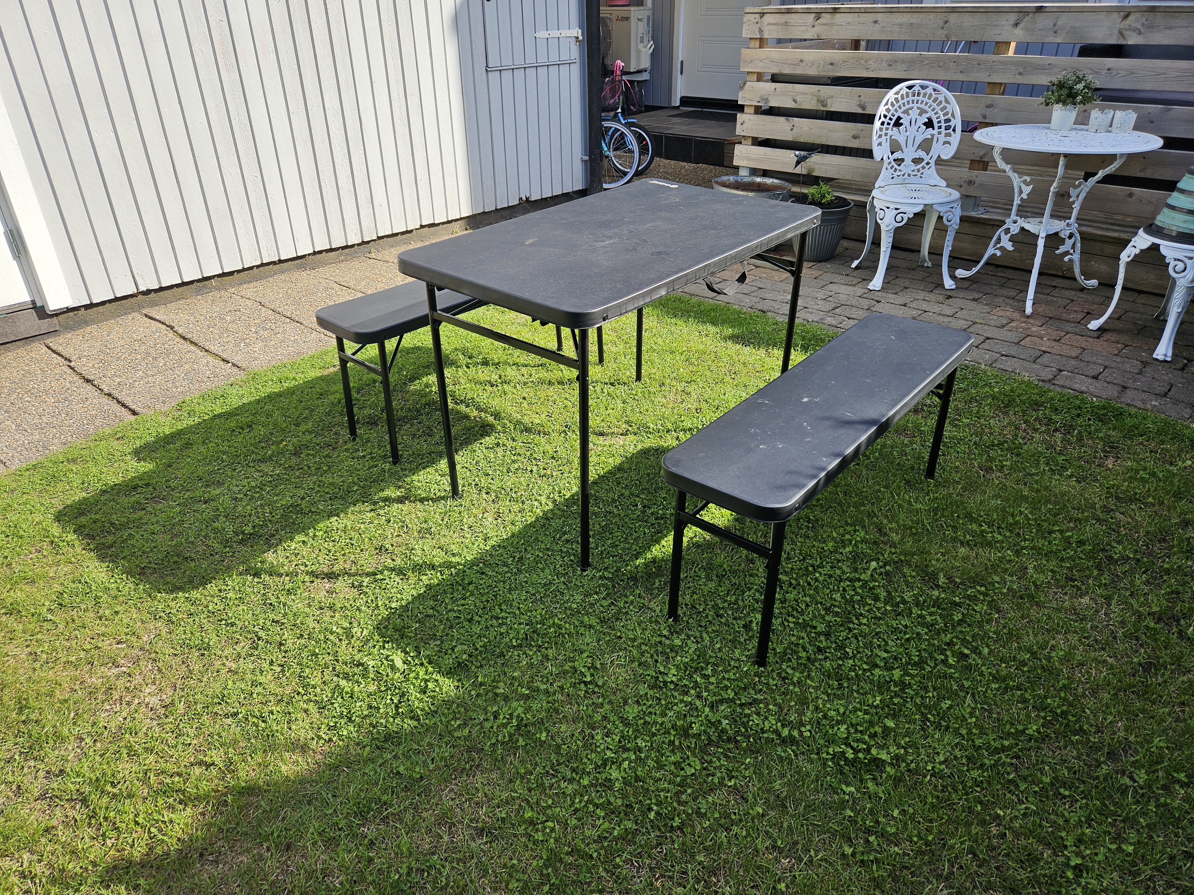 Outwell pemberton picknickset – campingbord med 2 bänkar för 4 personer
