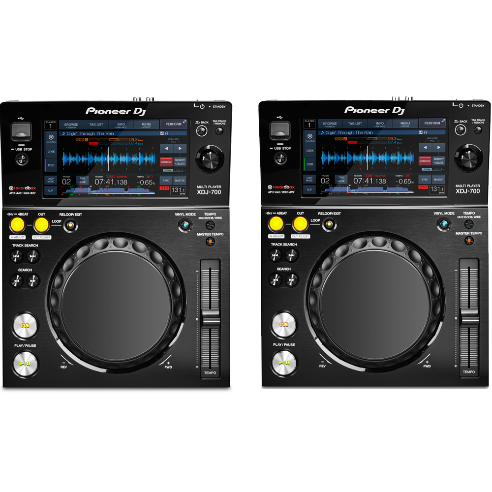 Pioneer cdjs pair + mixer - xdj 700s + xone 23 mixer