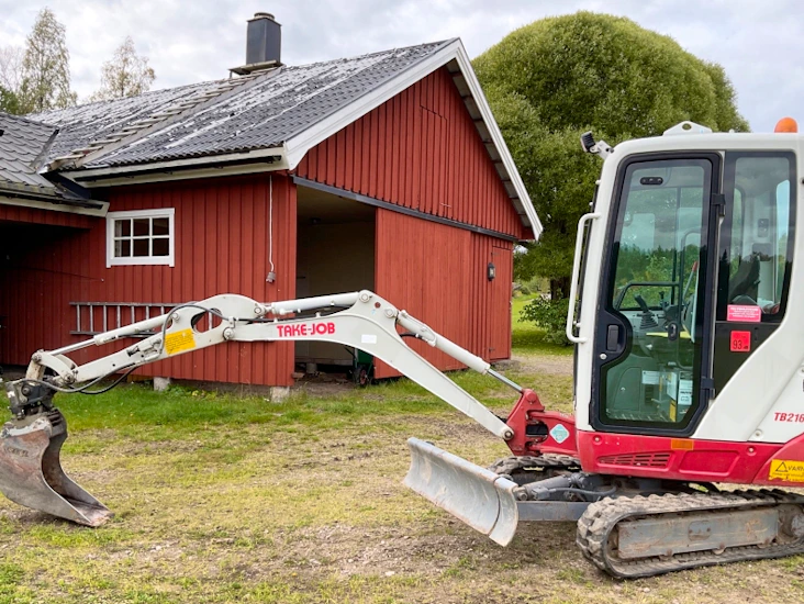 Minigrävare takeuchi tb216