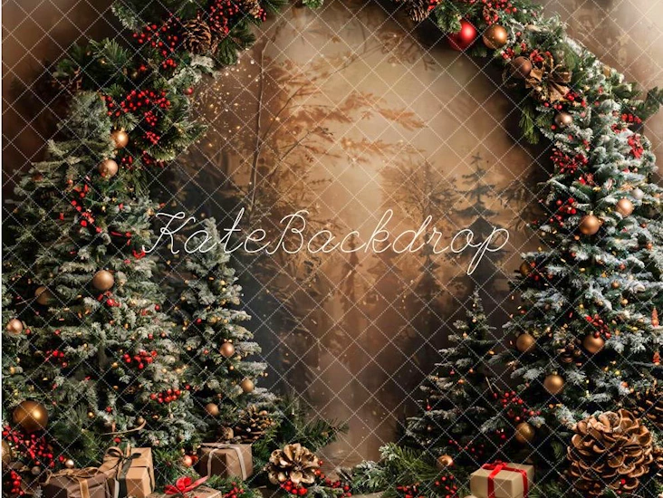 Christmas/tree arched wall