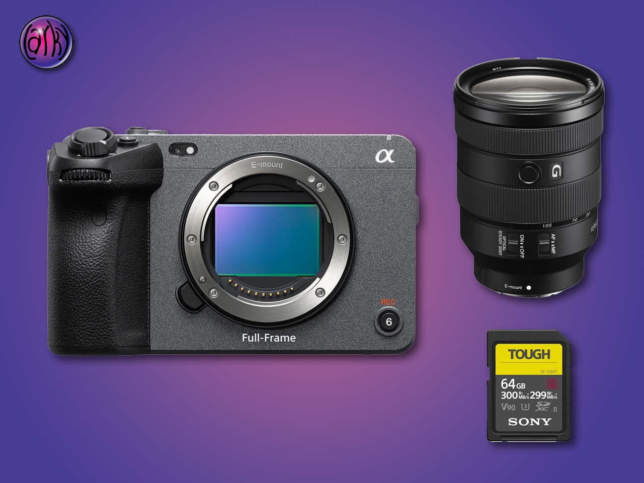 Sony fx3 cinema camera + sony lens fe 24-105mm f4 g oss kit