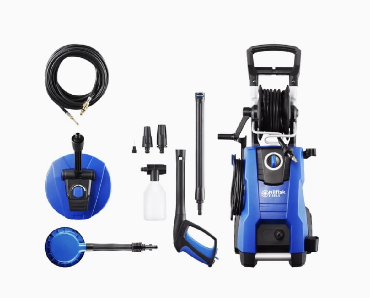 Högtryckstvätt – nilfisk e145.4 + patio cleaner uthyres