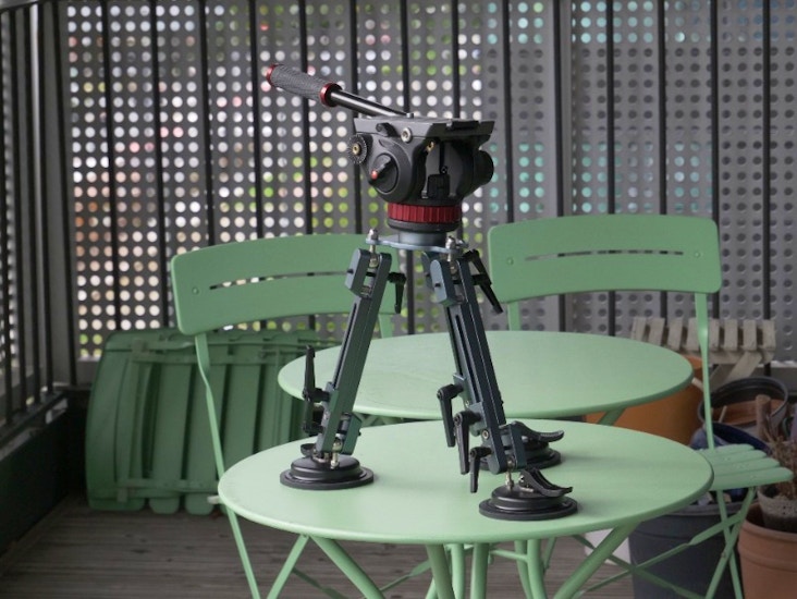 Car mount bil mount 1 kg & manfrotto 502hd