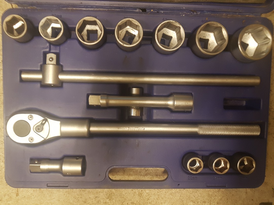 3/4" hylsnyckelsats