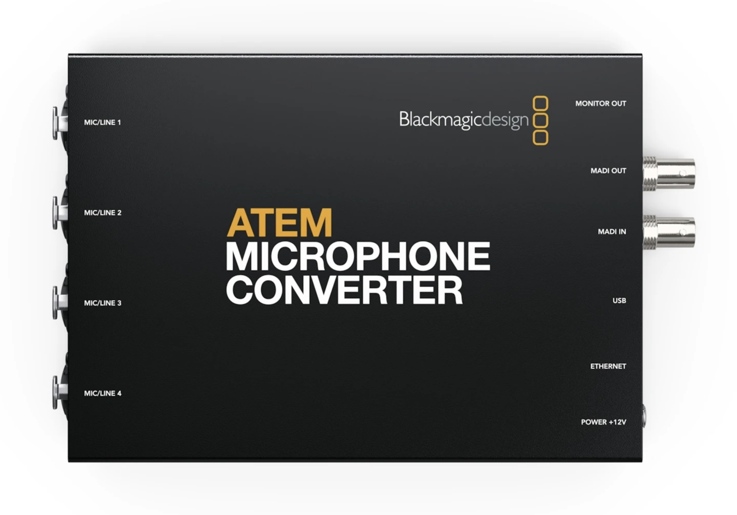 Blackmagic atem microphone converter madi / bnc / phantom power