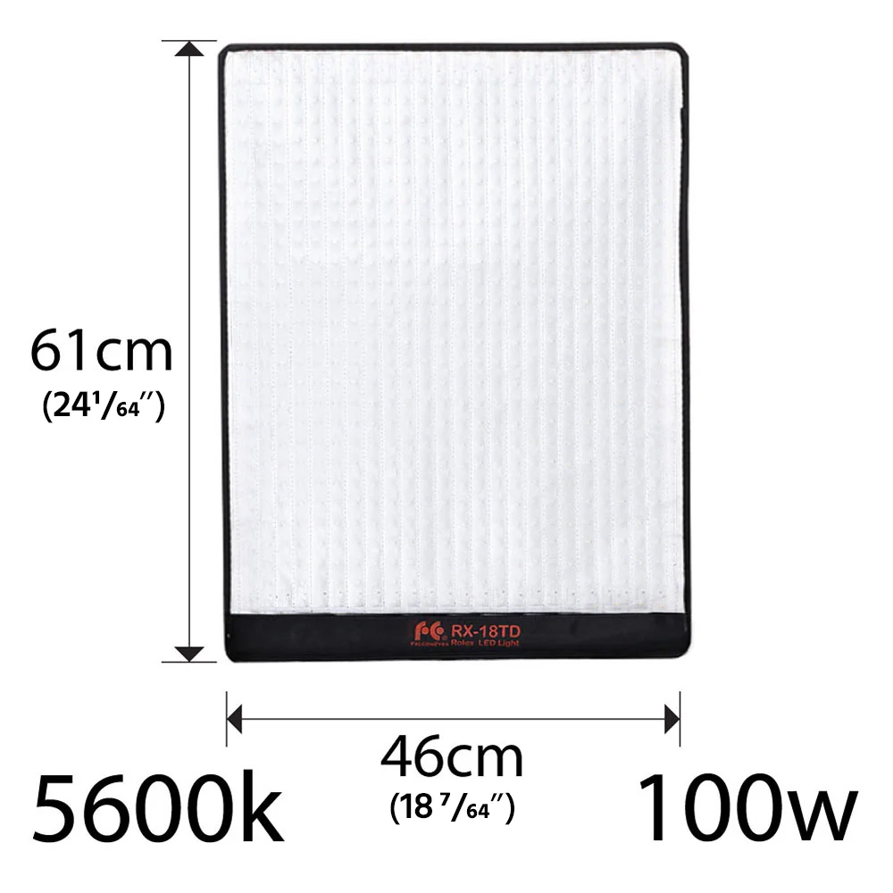 Falconeyes rx-18td 100w bi-color roll-flex flexible led panel