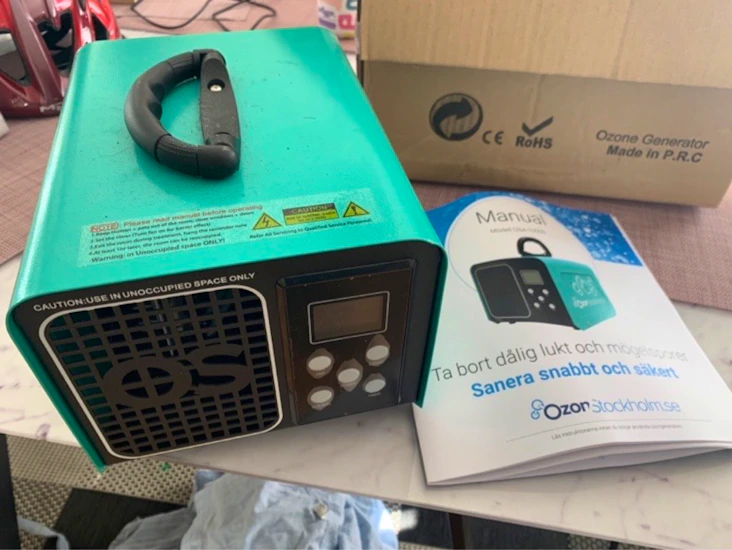 Kraftfull ozongenerator 10.000mg/h