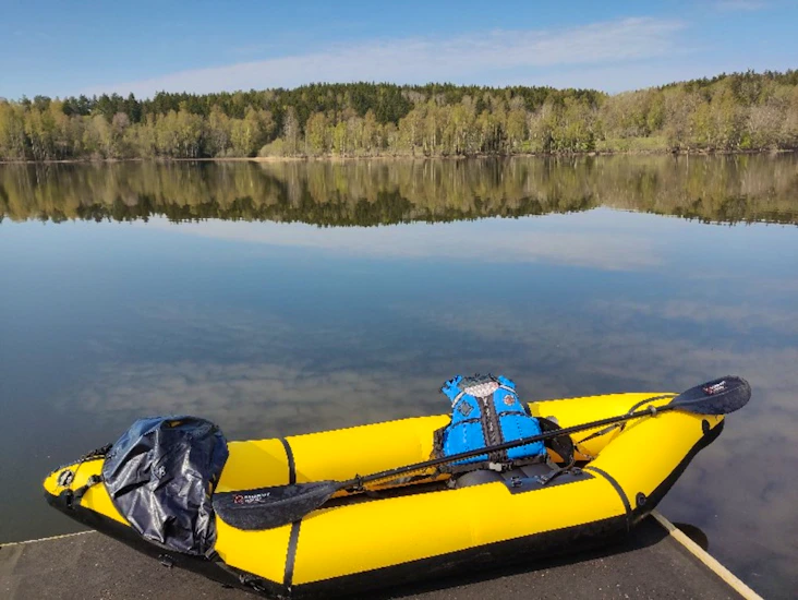 Packraft expedition med 2 luftkammer