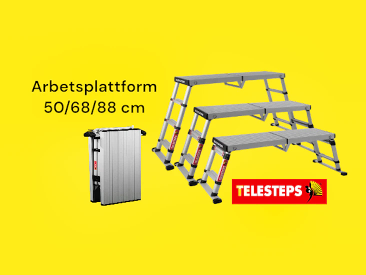 Arbetsplattform i 3 höjder