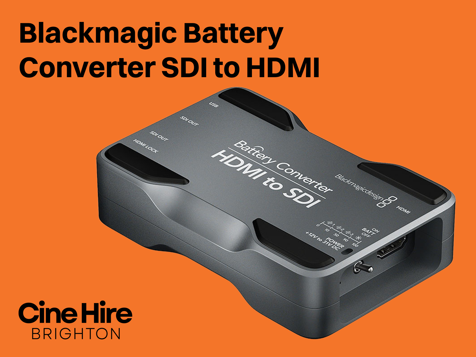 Blackmagic battery converter sdi to hdmi