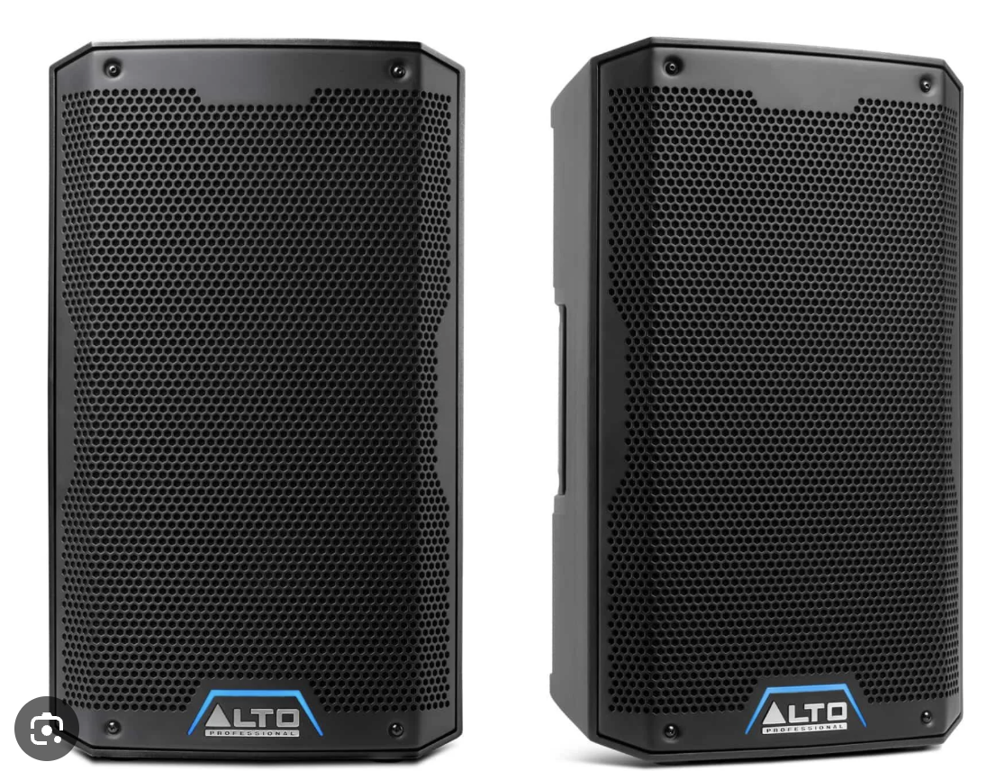 2 x alto ts408 pa system (2000w)