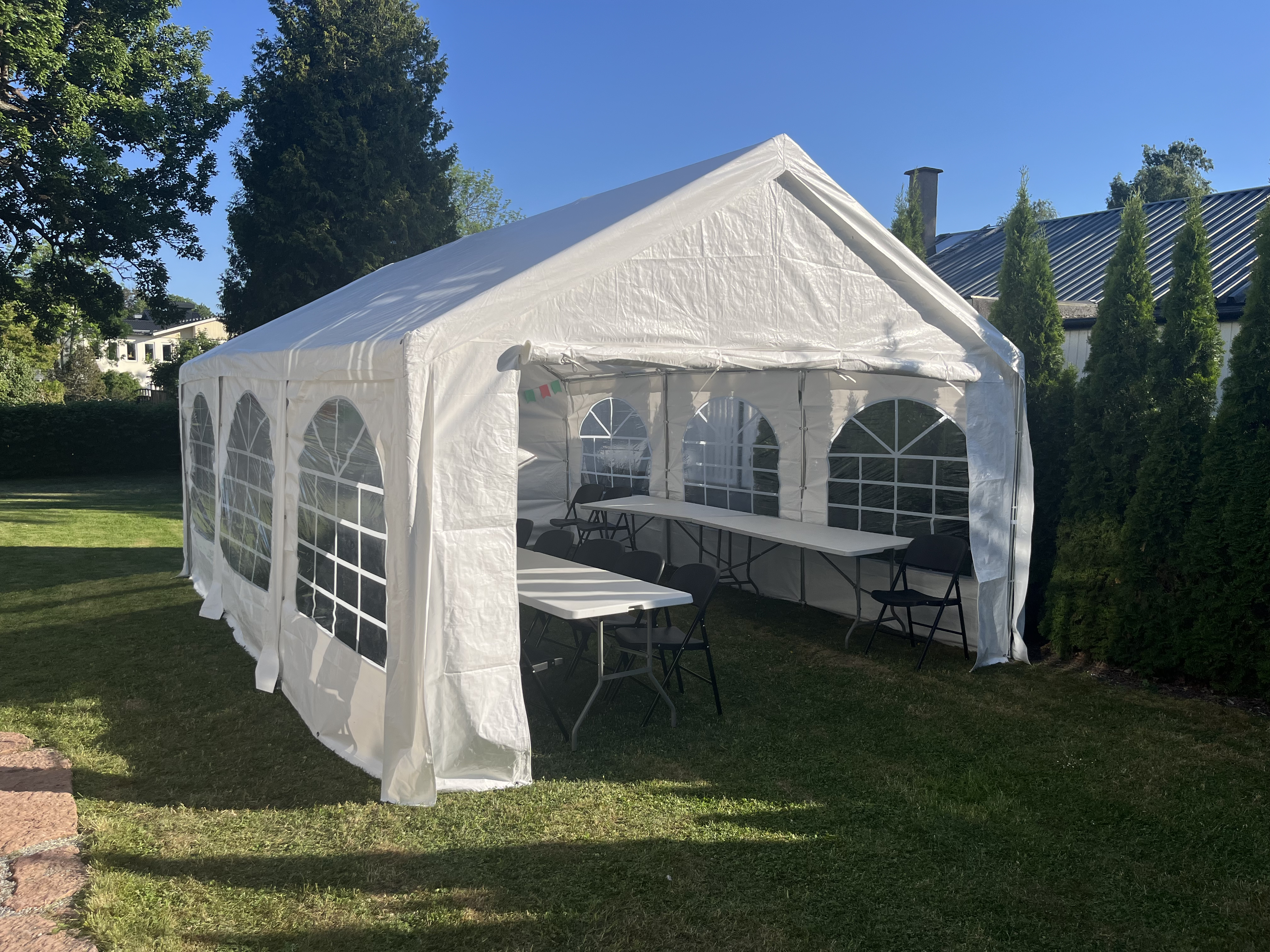 Partytält 4x6 m (24 kvm)