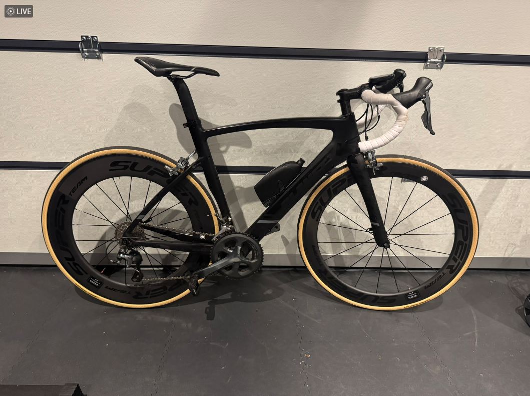 Planet x ec-130 aero carbon road bike with deep section wheels