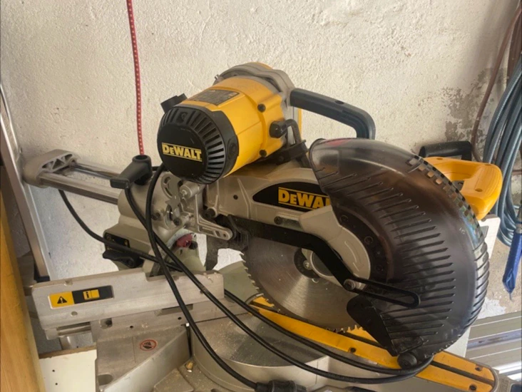 Dewalt dw717xps kapp/gjærsag, 250 mm