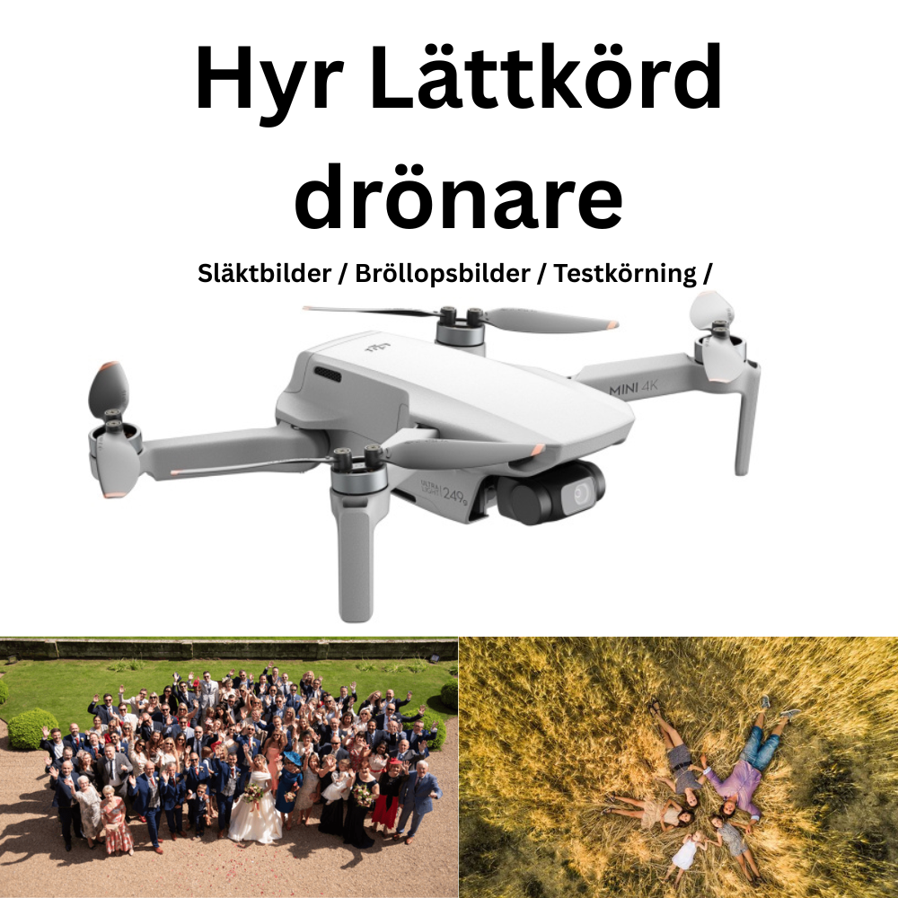 Kompakt dji 4k drönare med kamera – perfekt för foto & video från luften