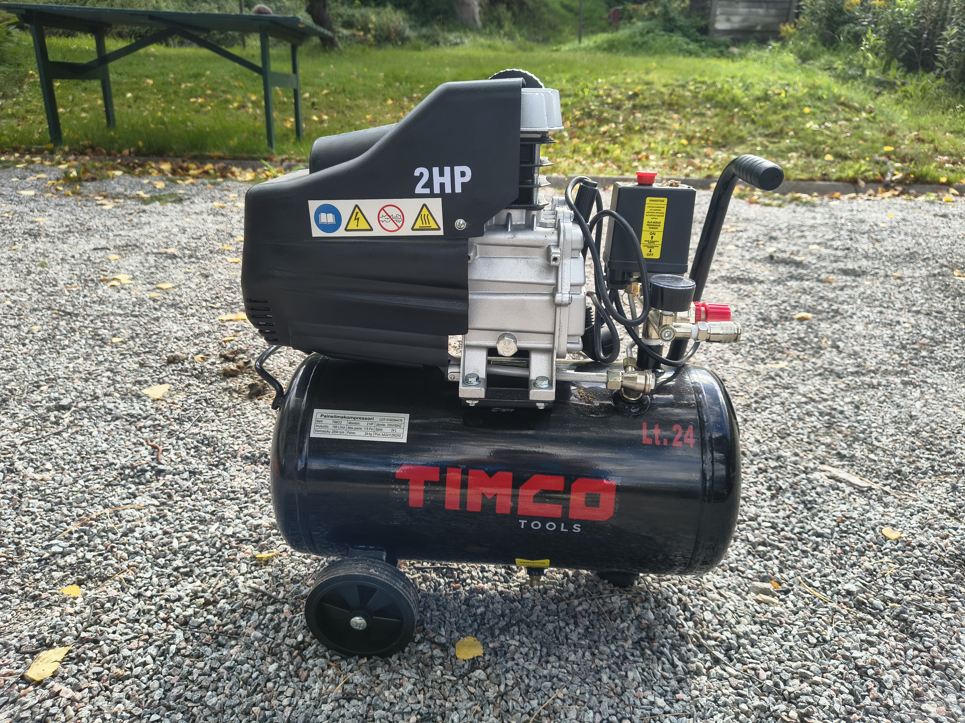 Timco 24 l kompressori + 10 m letku
