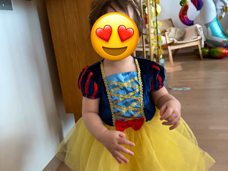 Snövitklänning barn stl 86/92