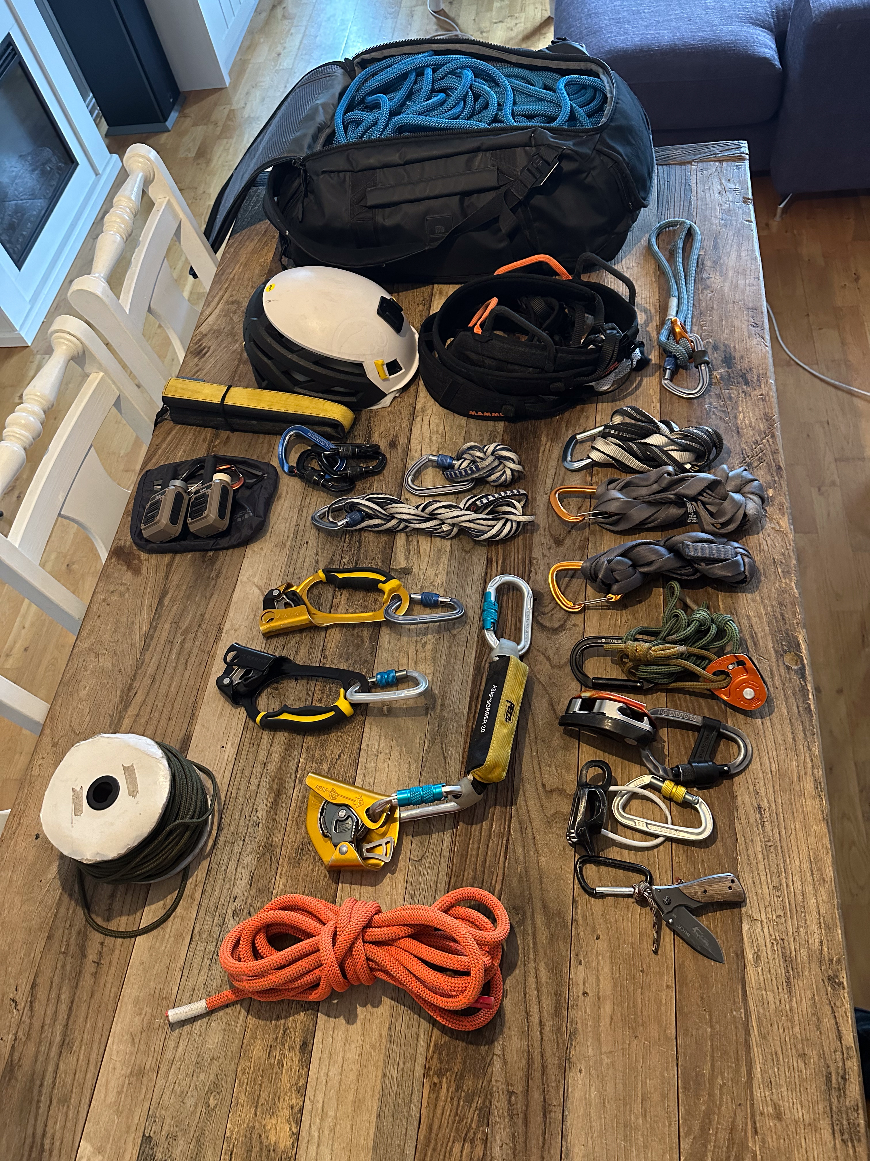 Rappell- og riggepakke til leie – komplett oppsett for vertikalt arbeid