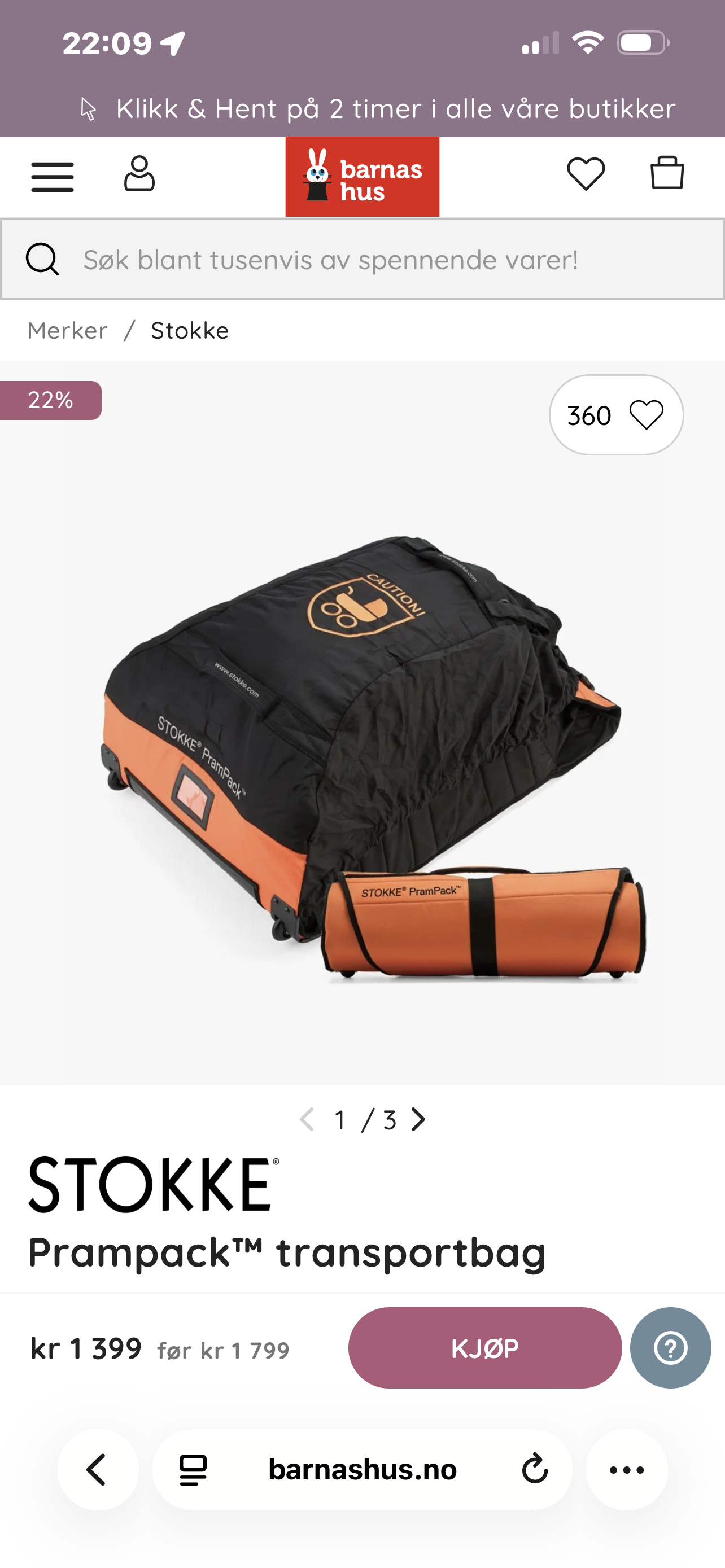 Stokke prampack - beskytte vognen og bilstol ved reise