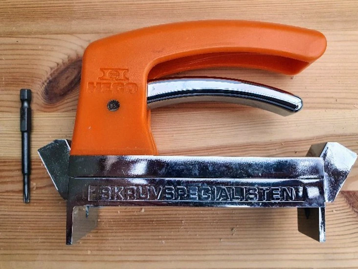 Trallverktyg för dold skruvmontering