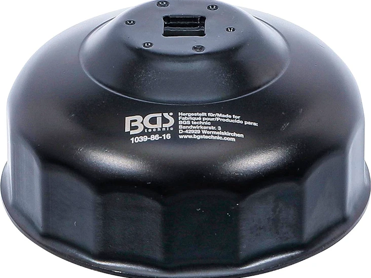 Bmw & volvo oljefilter nyckel / oljefilter hylsa 16 kant, 86 mm