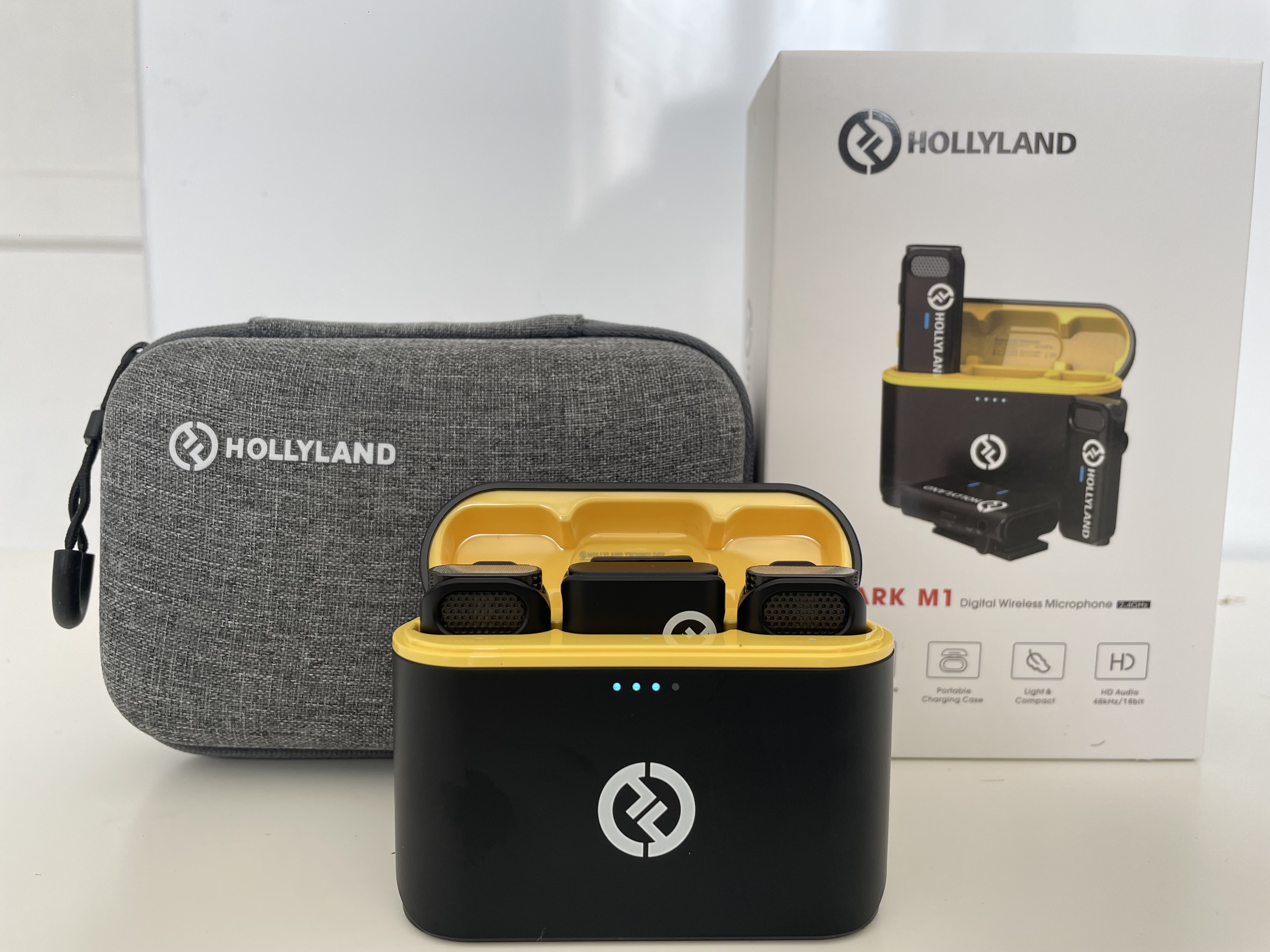 Hollyland lark m1 dual wireless lavalier mic – for iphone, android & dslr | pro